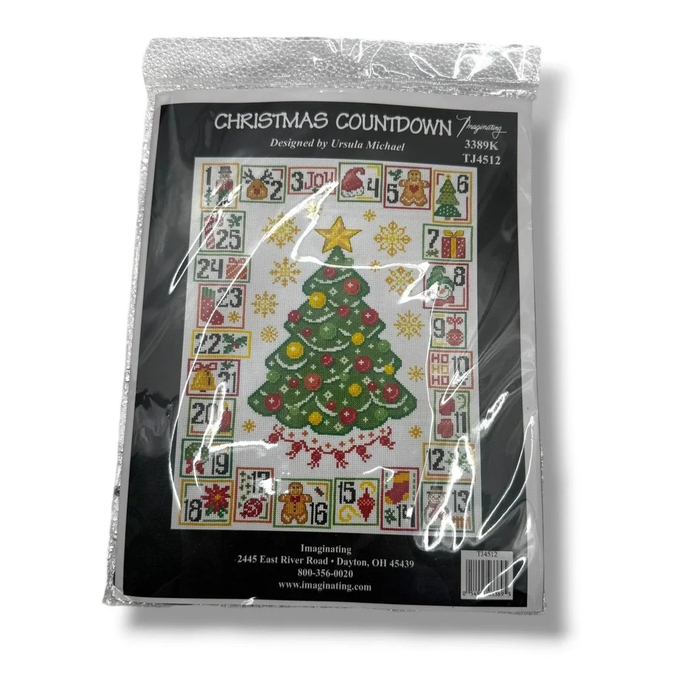 Imaginating Christmas Countdown Kit White Cross Stitch Advent 3389K‎ NEW